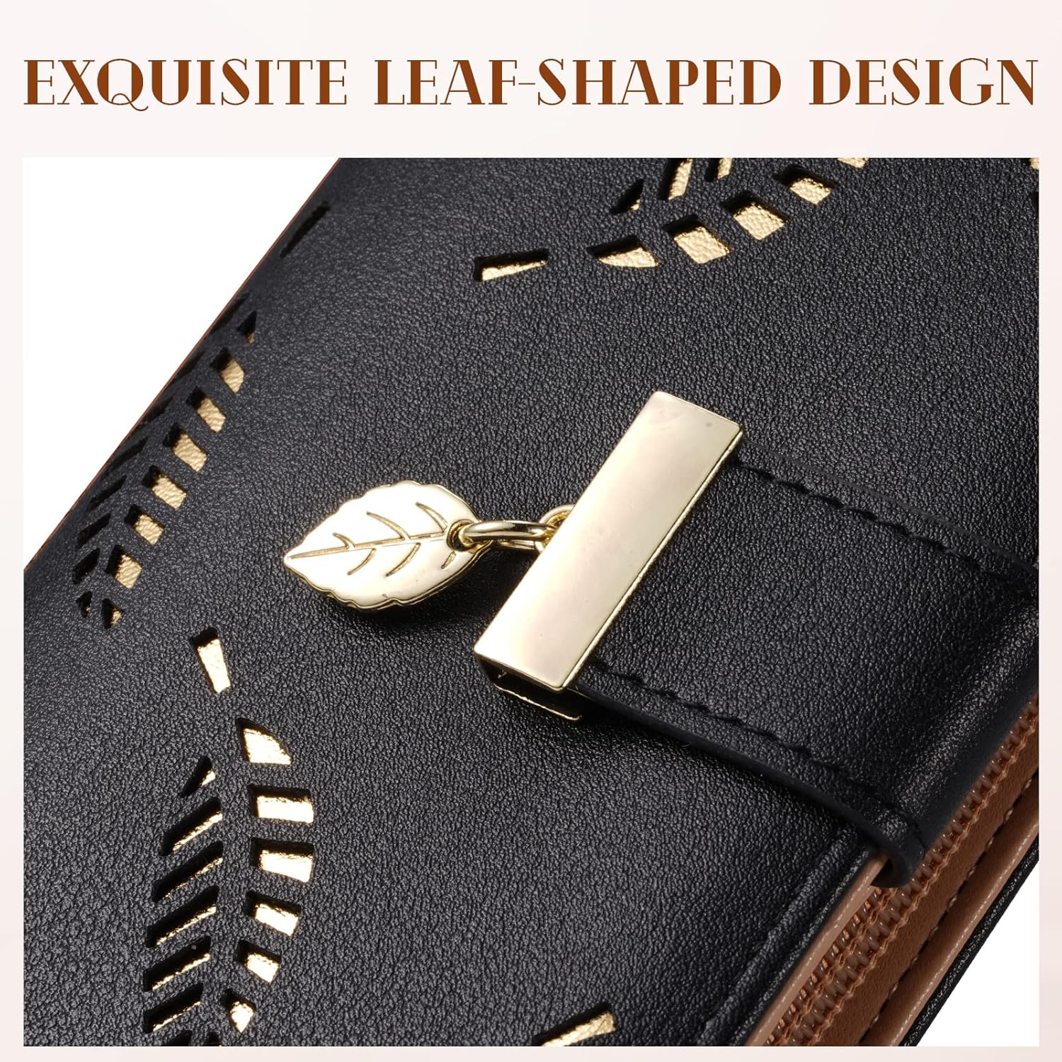 LeatherLeaf – Stylish Leather Wallet for Women