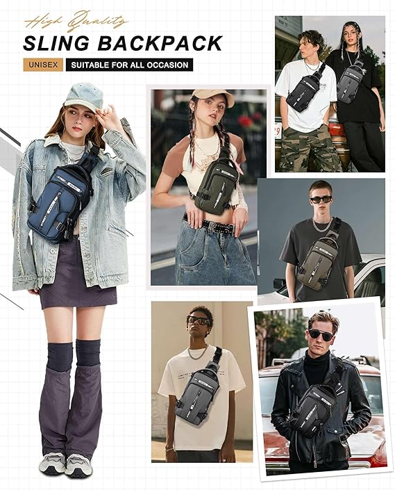 UrbanLite - Stylish Crossbody Backpack for Days in the City