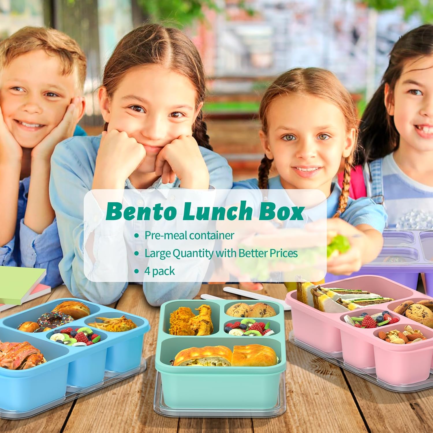 BentoBox - Stylish Meal Container Set 4-pieces