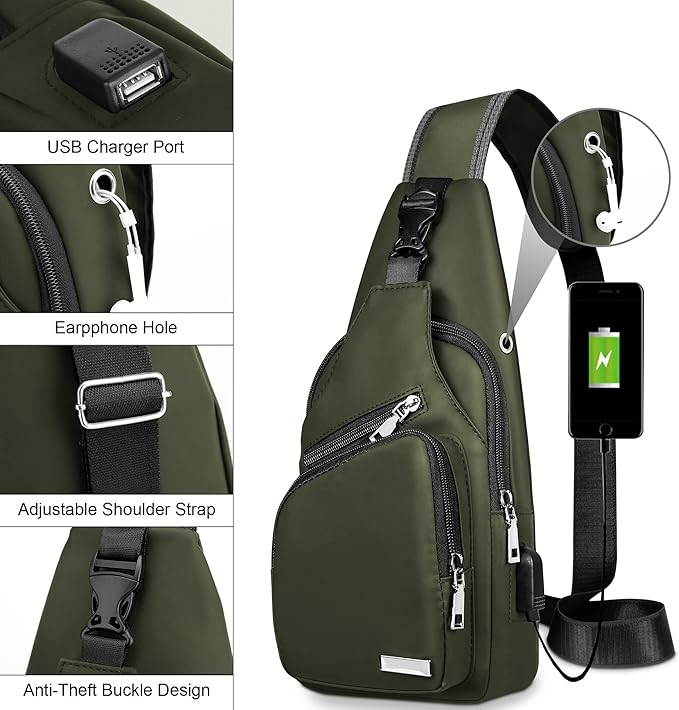 WaveSling - Stylish Water Resistant Crossbody Bag