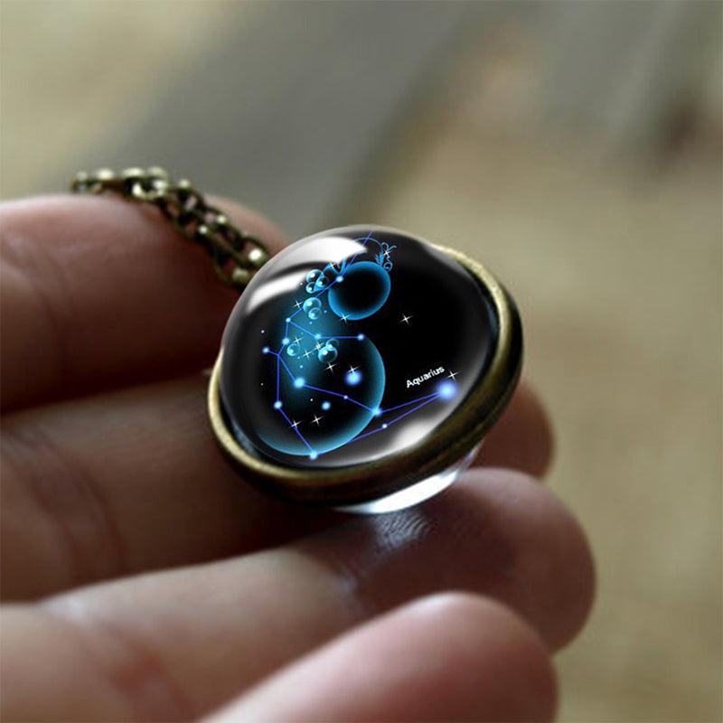 Sofias Glas 12 Zodiac Signs Protection Pendant - Enchanting Protection for Your Zodiac Sign