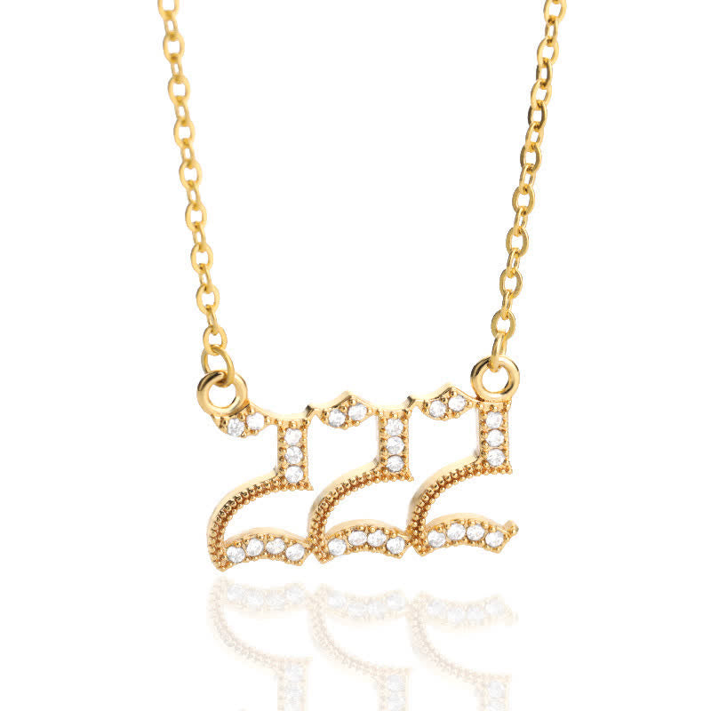 Seraphina Zirconia Angel Number Necklace - A Symbolism of Protection and Love