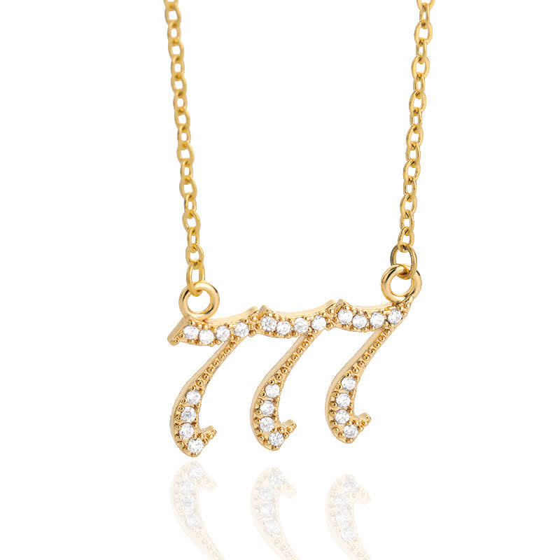 Seraphina Zirconia Angel Number Necklace - A Symbolism of Protection and Love