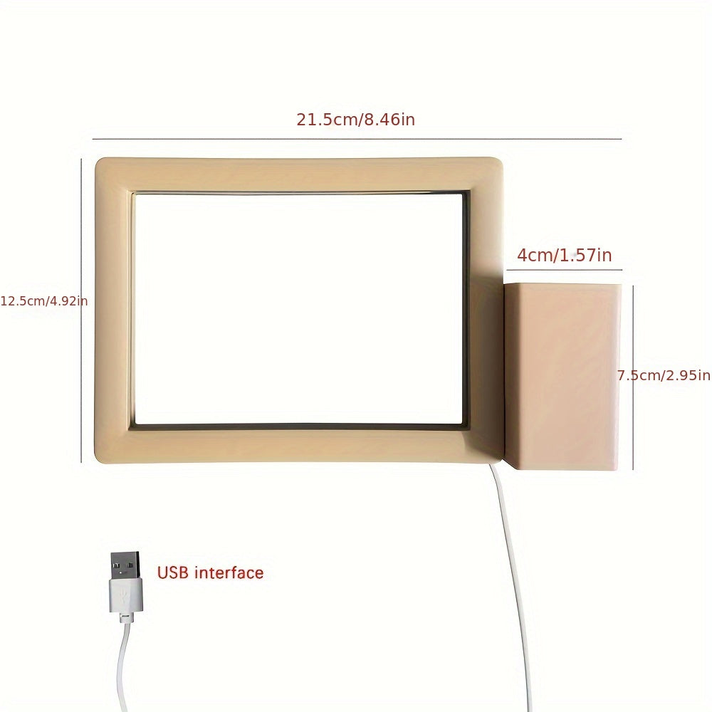 GlowNote Lamp – Modern LED Night Light with Writable Board