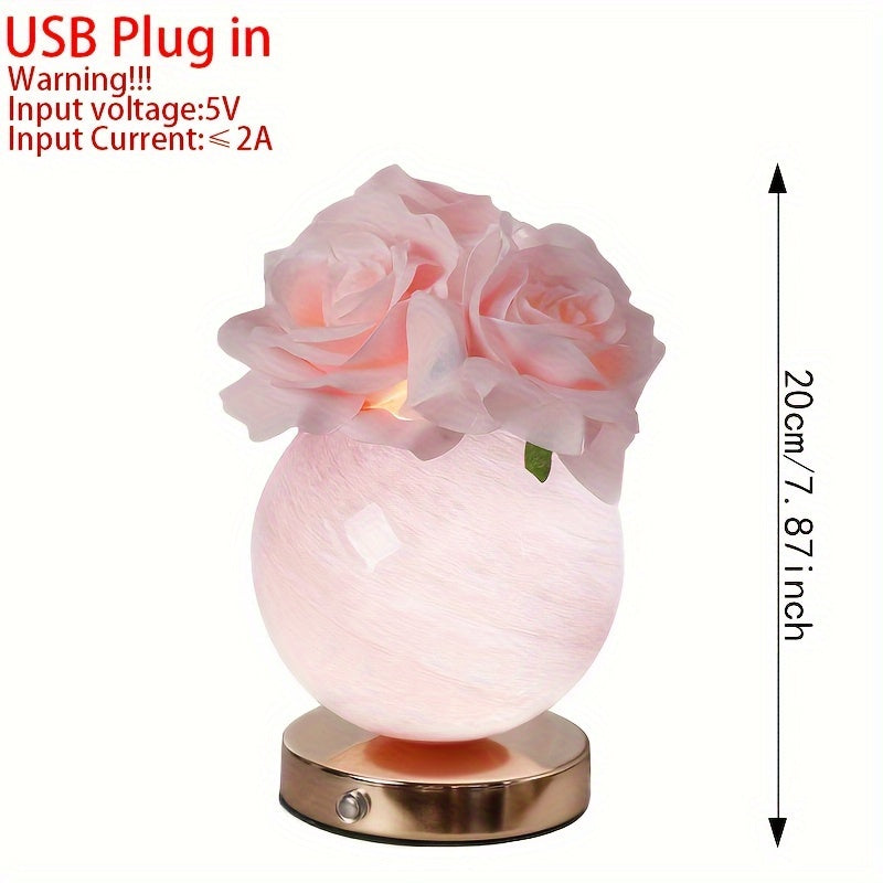 LumiDecor – Stylish LED Table Lamp with USB Charging Function