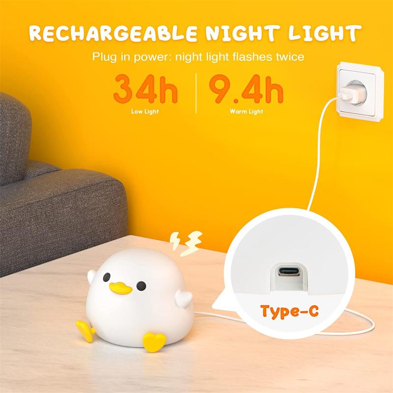 Ducky Buddy Lamp - Soothing Night Light For Better Sleep For Your Child