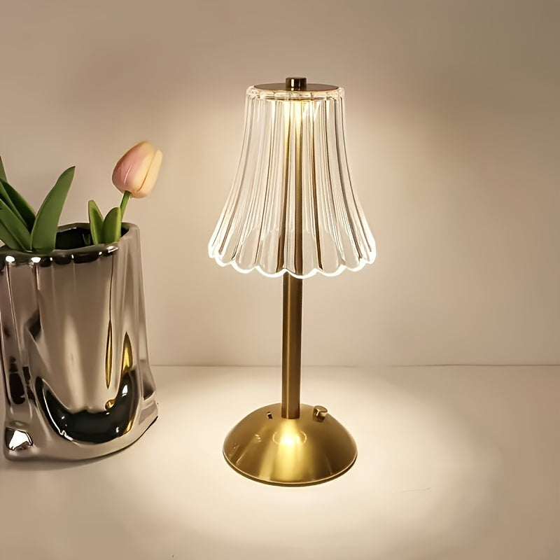 LumiGlow Table Lamp - Wireless LED Lighting with Touch