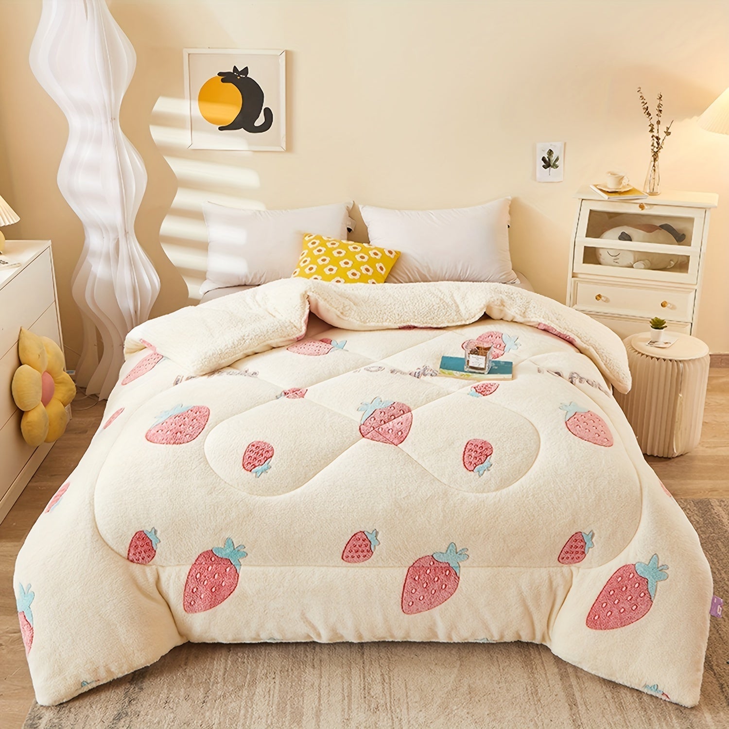 FloralDream – Soft Fleece Winter Blanket