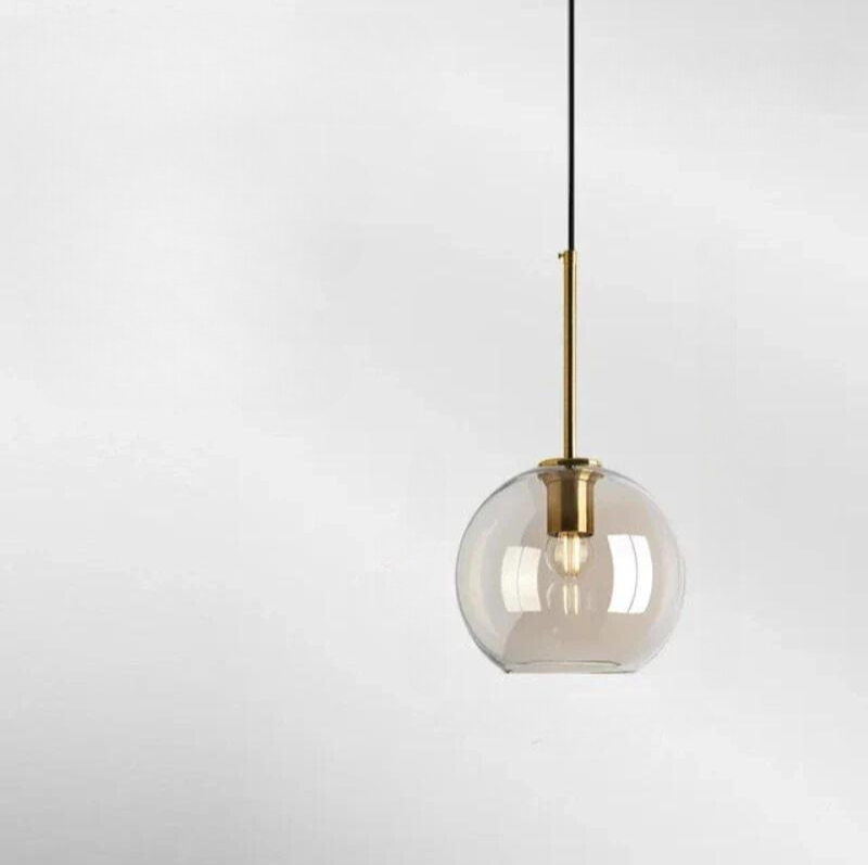 NordicGlow – Elegant Scandinavian Glass Ceiling Lamp
