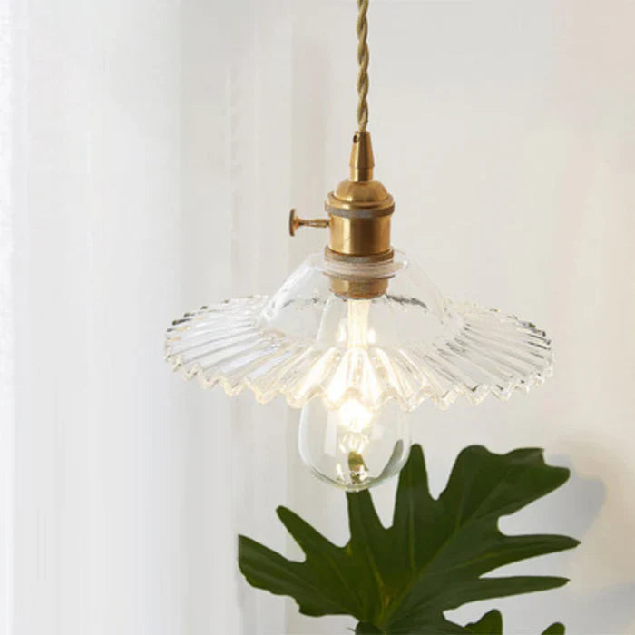 OpulentGlow Pendant – Elegant Glass Ceiling Lamp