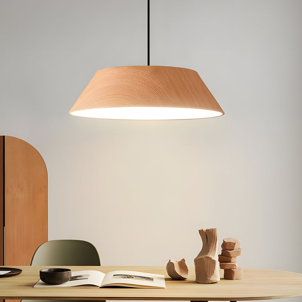 HarmonyGlow Pendant Lamp - Luxurious Wooden LED Pendant Lamp with Japanese Influence