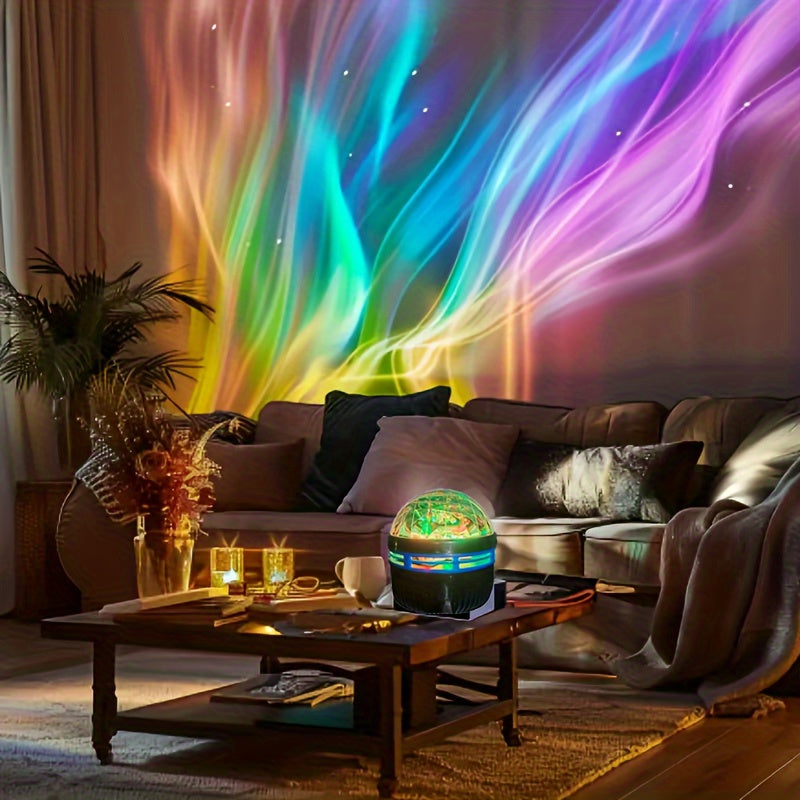 AuroraStar – RGB LED Sphere Projector with Remote Control