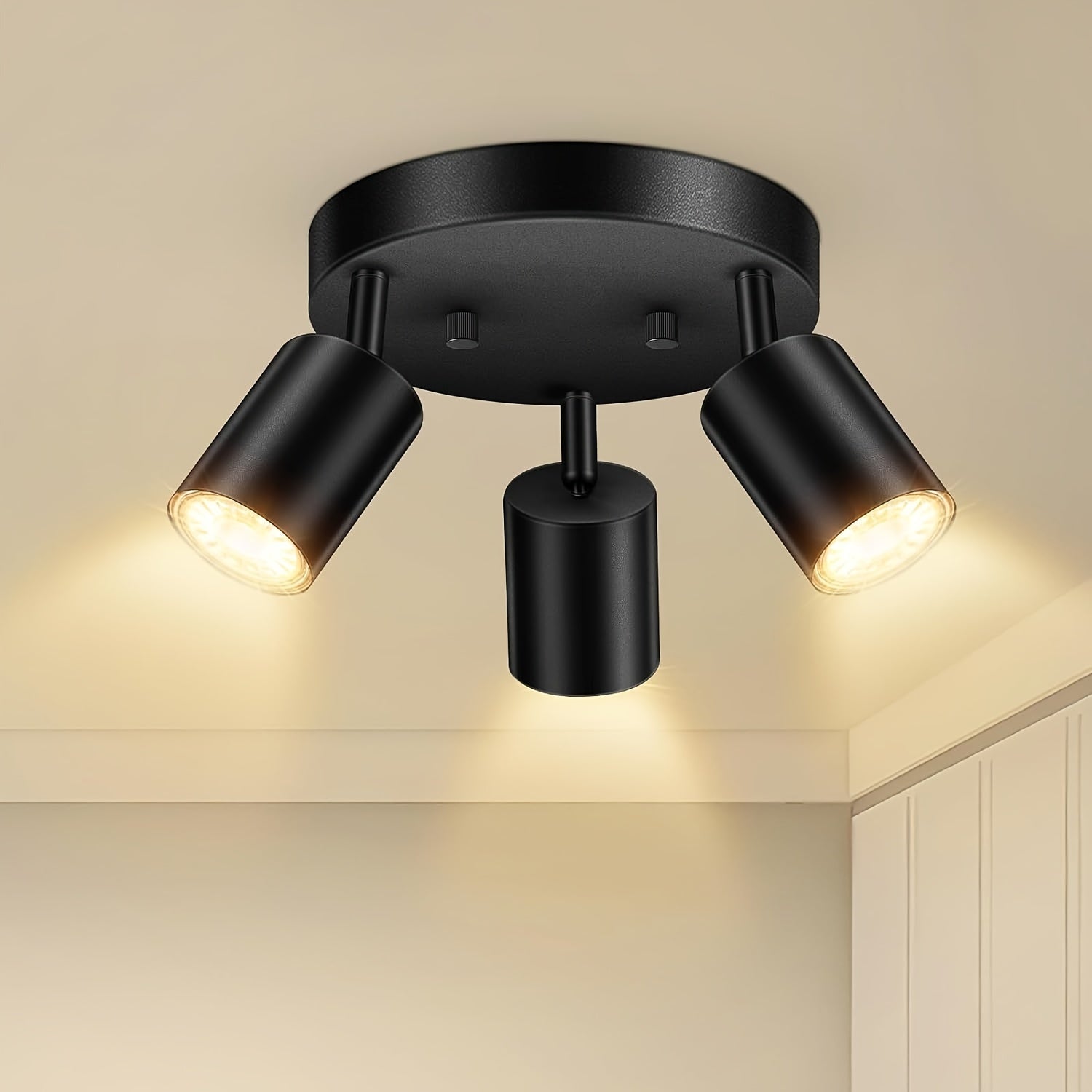FlexiGlow - Adjustable 3-Light Ceiling Light GU10