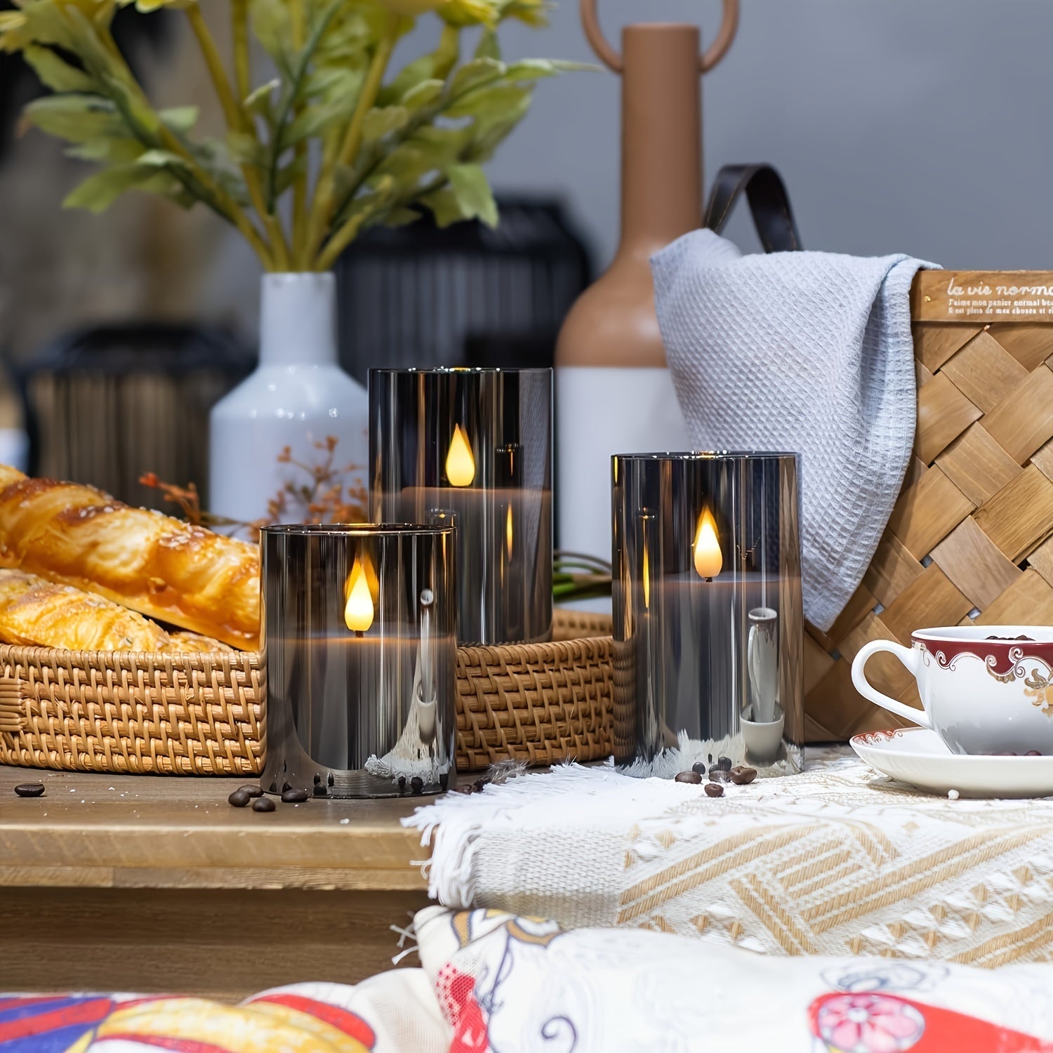 FlameFree LED Lighting Set – Stylish Mood Lighting for Indoors and Outdoors