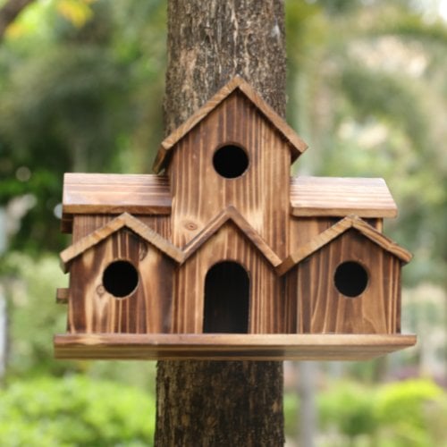 NatureNest – Stiligt Handgjort Fågelhus i Trä