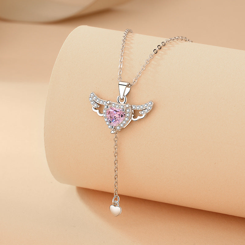 Livia Necklace - Elegant Angel Wing Pendant