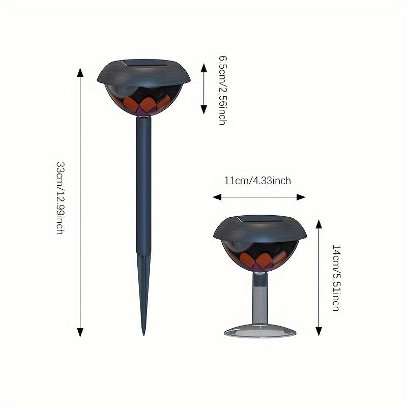 LumiLuxe - Modern Sol-LED Trädgårdslampa