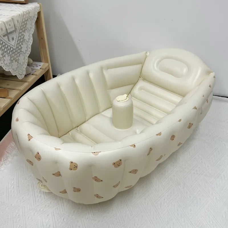 BabyBad Pro - Bärbar och Uppblåsbar för en Ultimat Babybadupplevelse
