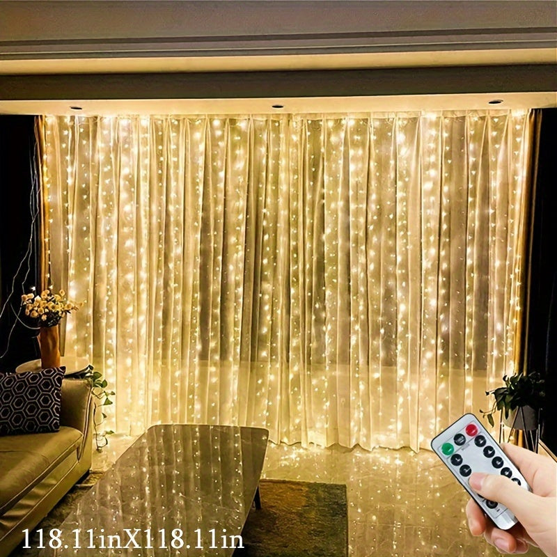 LuxeGlow – USB LED Gardinbelysning för Fester