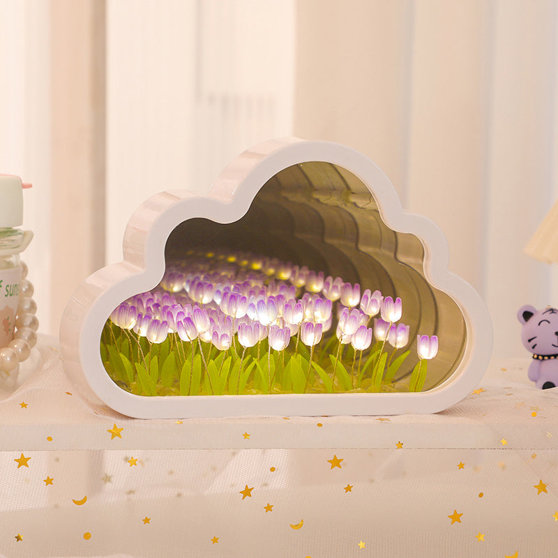 TulipGlow Lamp – LED Night Light with Floral Style
