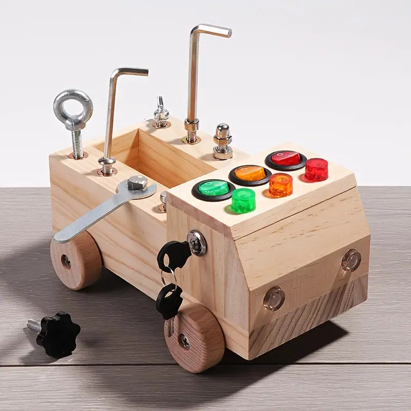 Montessori Busy Board - Learn and Play with LEDs