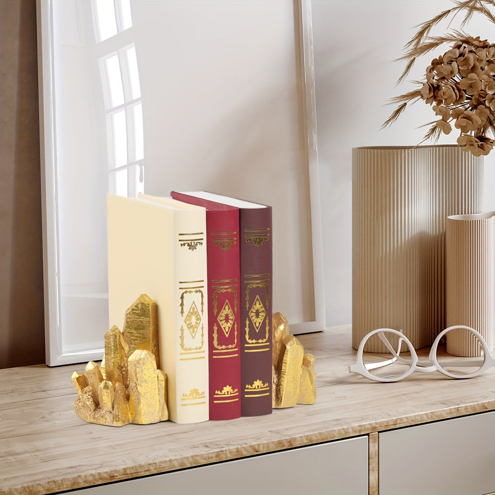CrystalForm - Vintage Bookends with Crystal Design