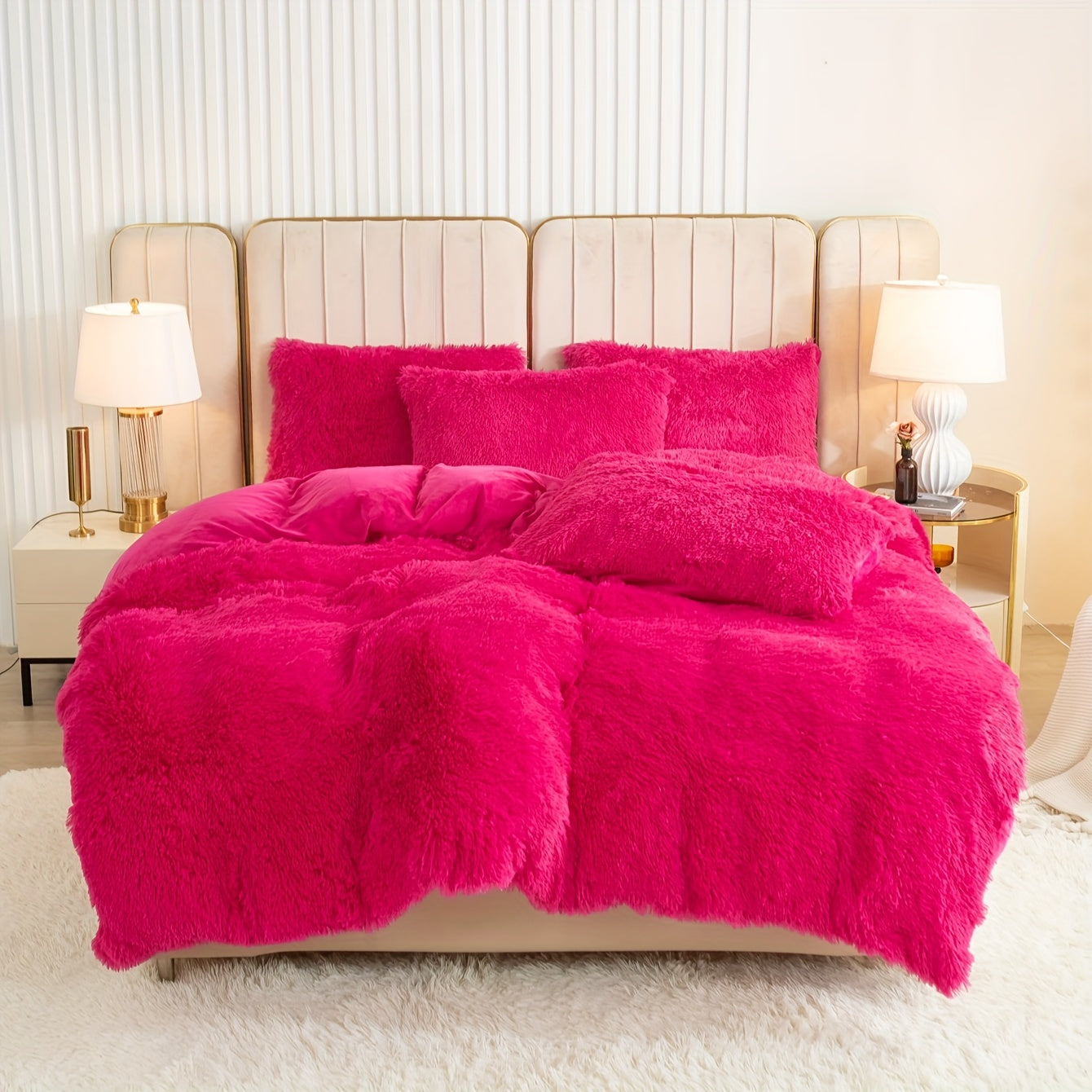 Ultra Plush Plush Bedding Set with Zipper - Luxury & Comfort