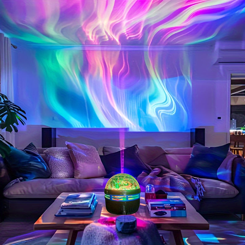 AuroraStar – RGB LED Sphere Projector with Remote Control