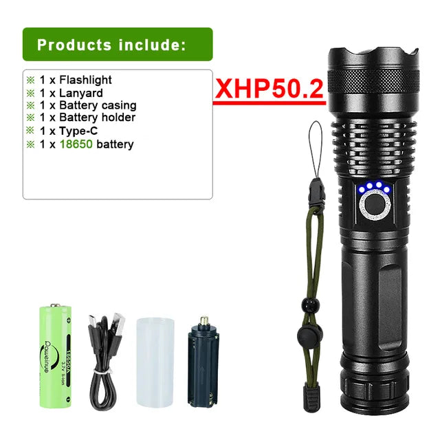 PowerBeam – Rechargeable LED Flashlight for Adventure