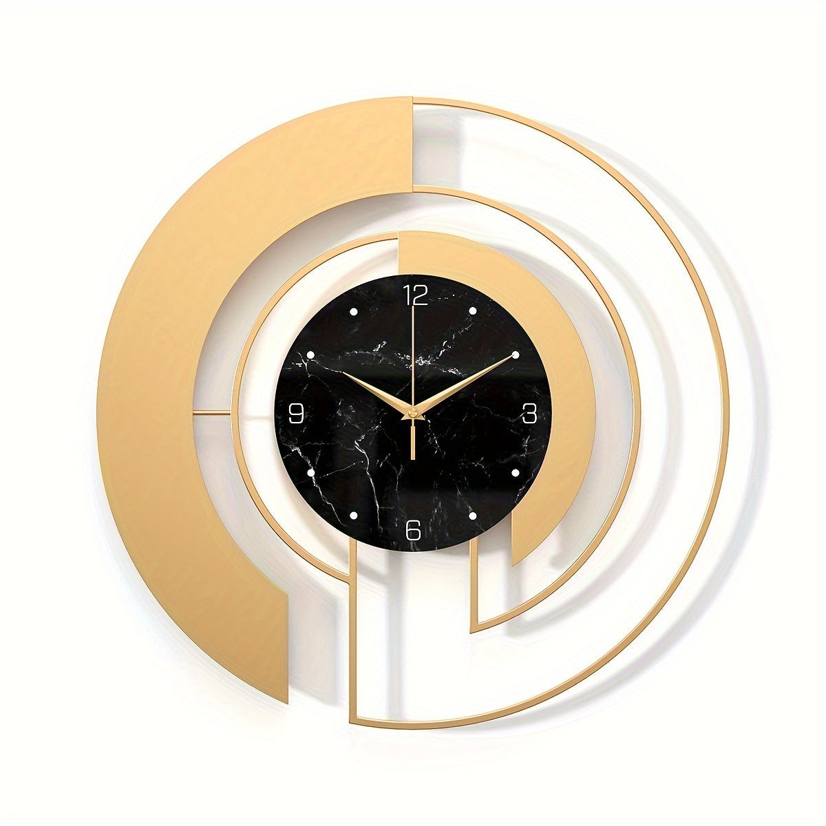 GeoGold Clock - Luxurious Geometric Alarm Clock in Gold