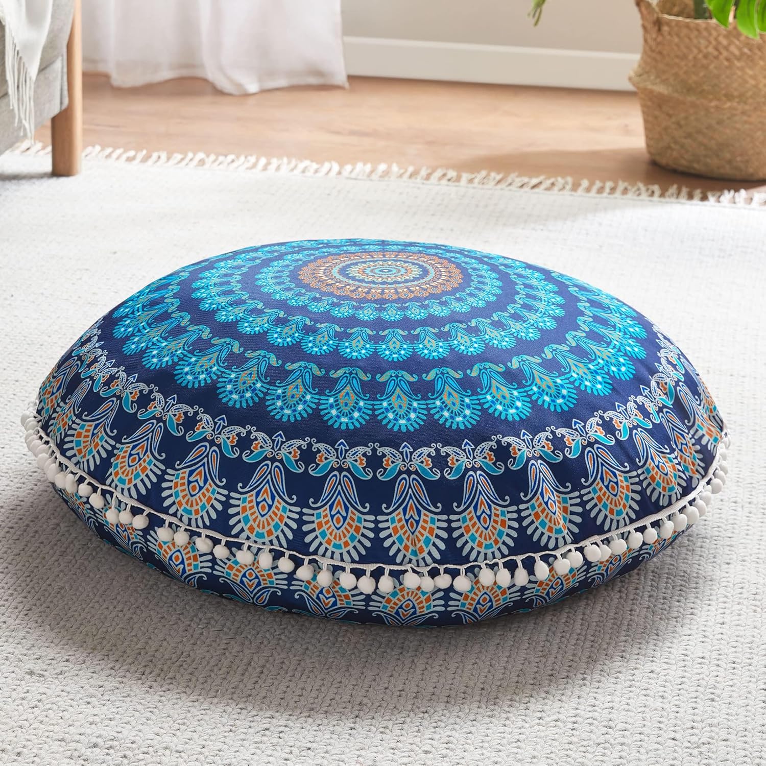 Mandala Cushion – Bohemian Meditation Cushion for the Floor