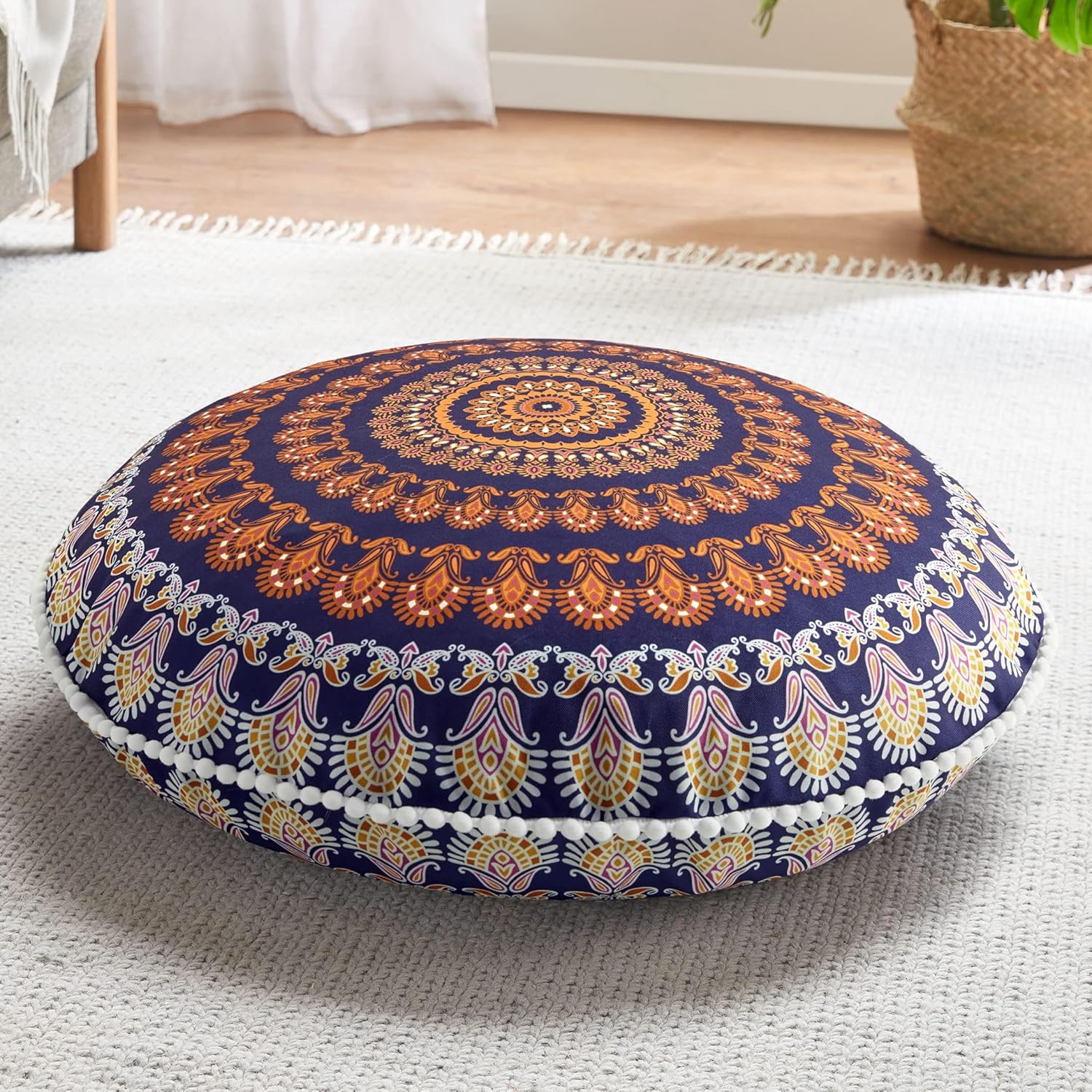 Mandala Cushion – Bohemian Meditation Cushion for the Floor