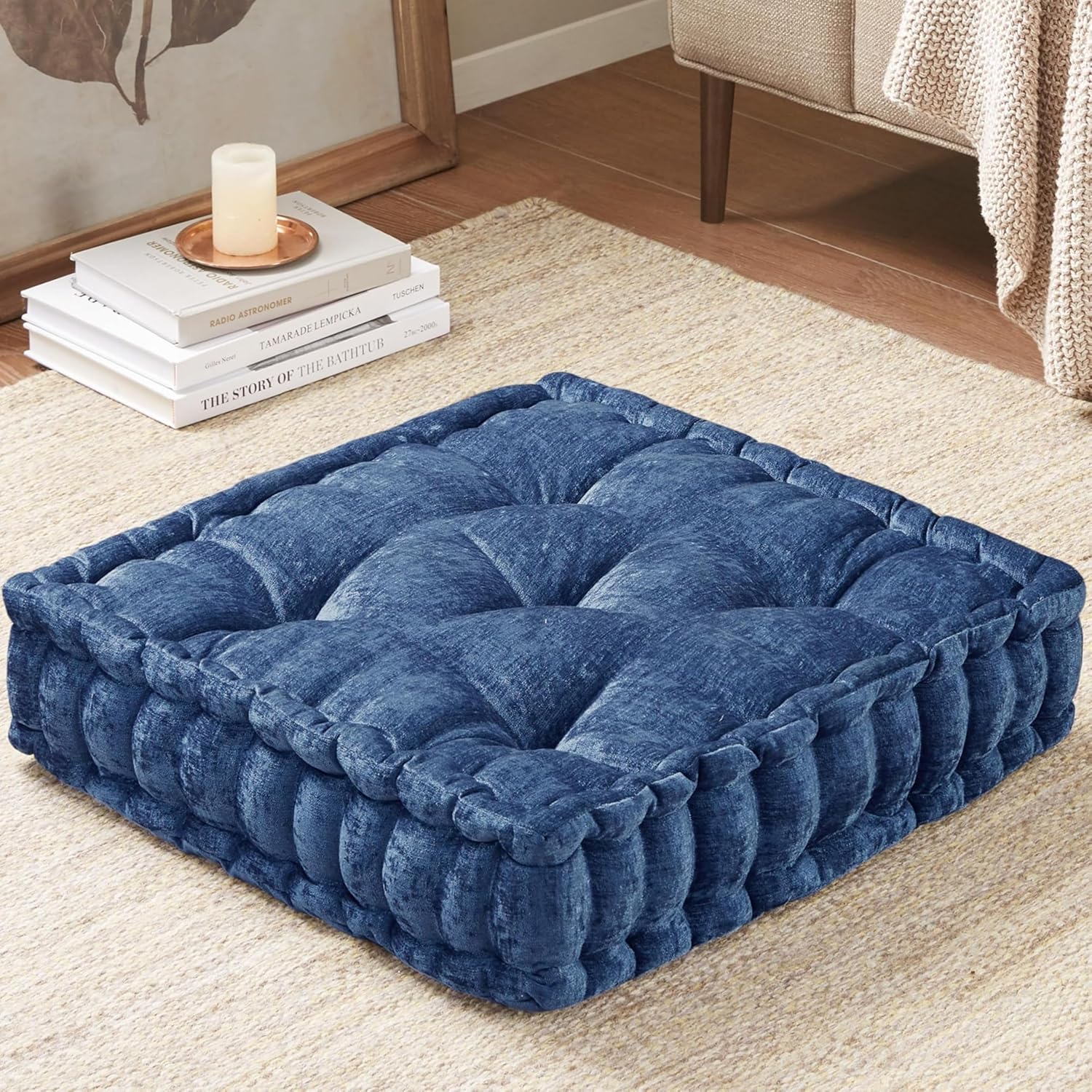 ZenComfort - Luxurious Chenille Meditation Cushion for the Floor