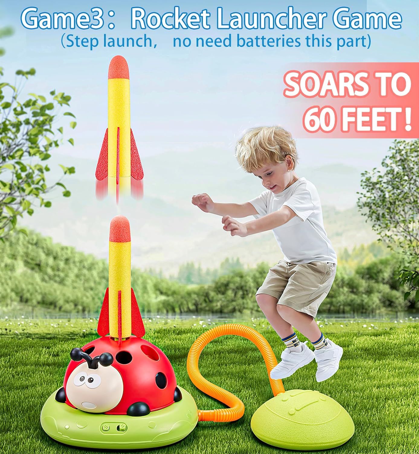 3-in-1 Ring Toss and Rocket Game - An Exploration of Adventure