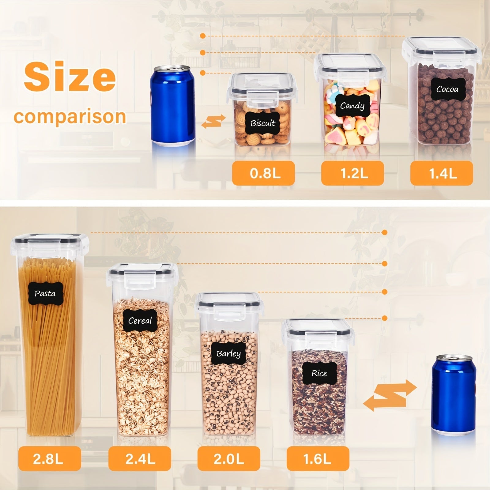 FoodSaver Set - 24 Airtight Storage Containers for Kitchen Organization