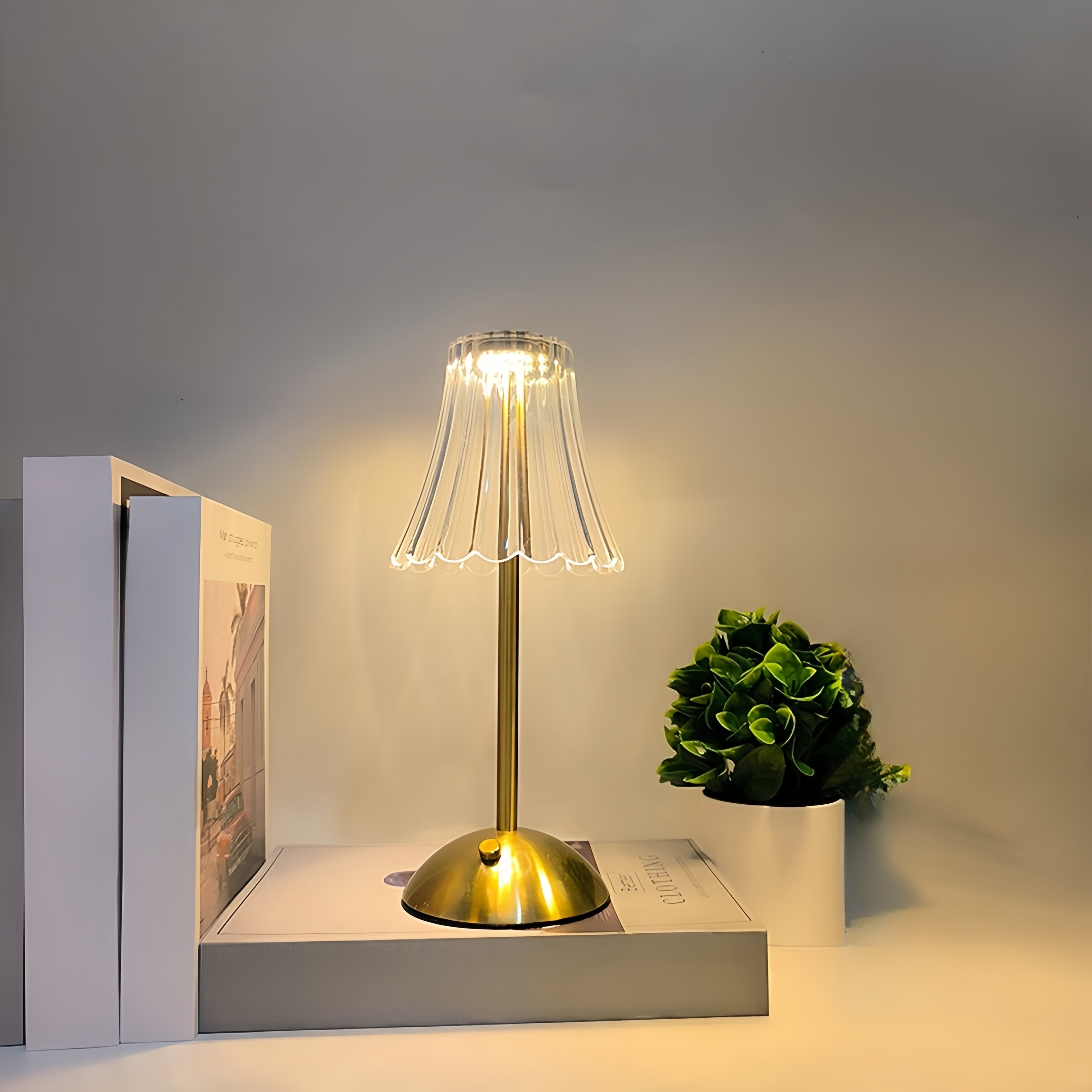 LumiGlow Table Lamp - Wireless LED Lighting with Touch