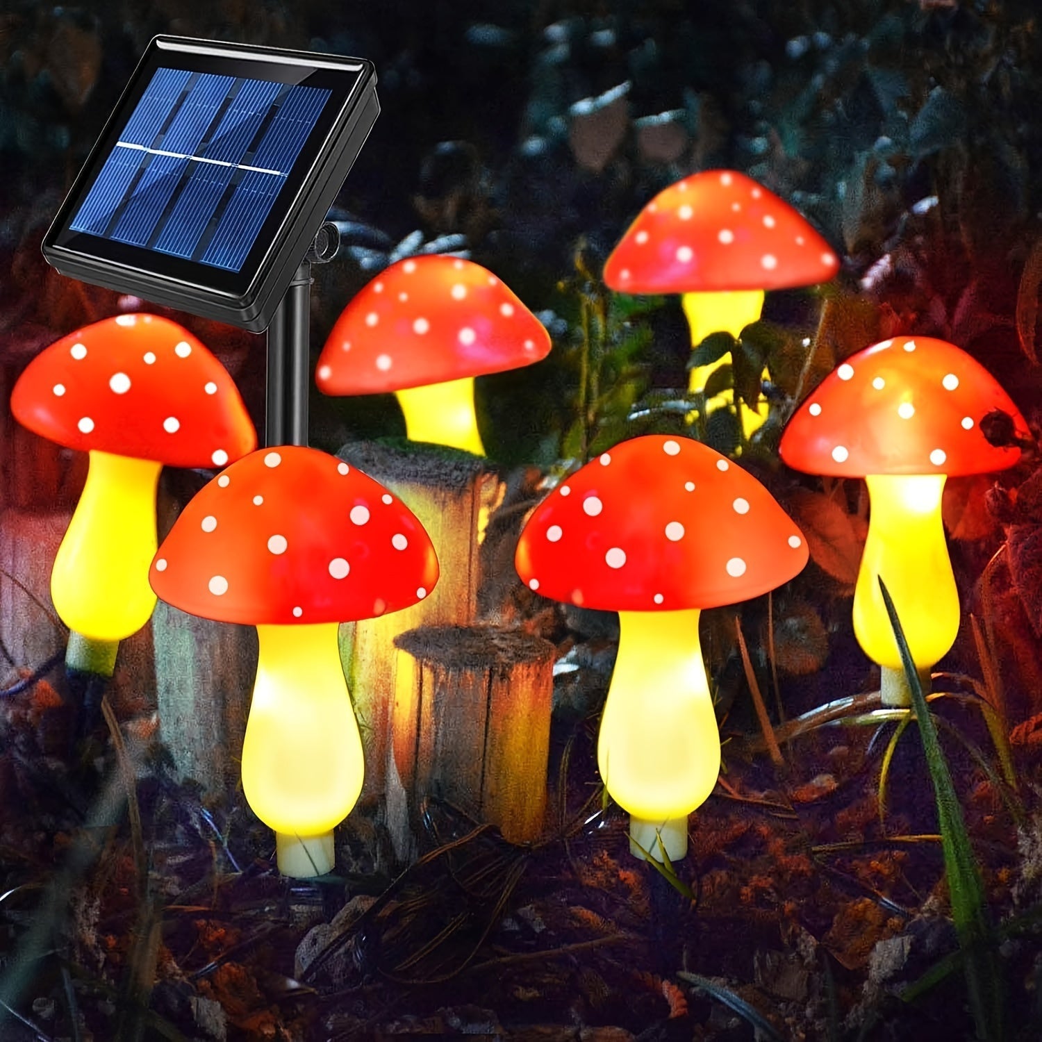 SolarGlow Lamp - Energy Efficient Garden Lighting with 8 Modes