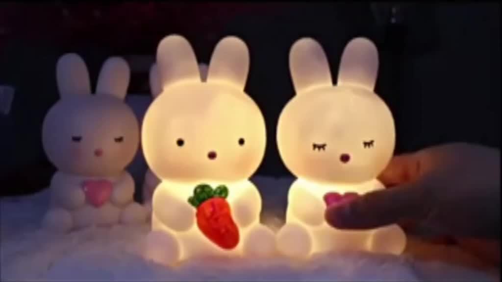 BunnyGlow – Söt LED nattlampa för atmosfär