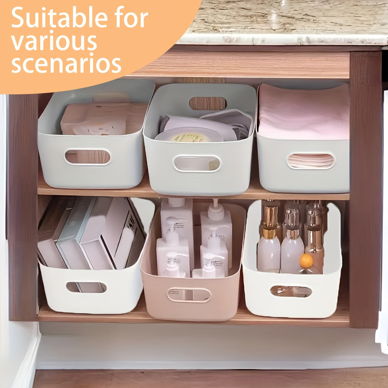 OrganiseerGemak - Set of 10 Wall Storage Boxes for Cosmetics and Snacks
