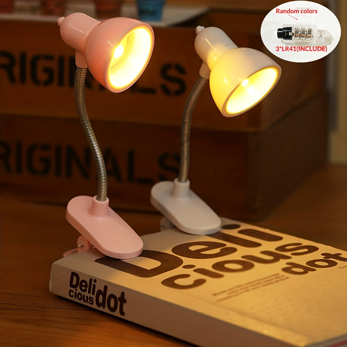 MiniGlow Lamp - Portable Clip-On Light for Reading