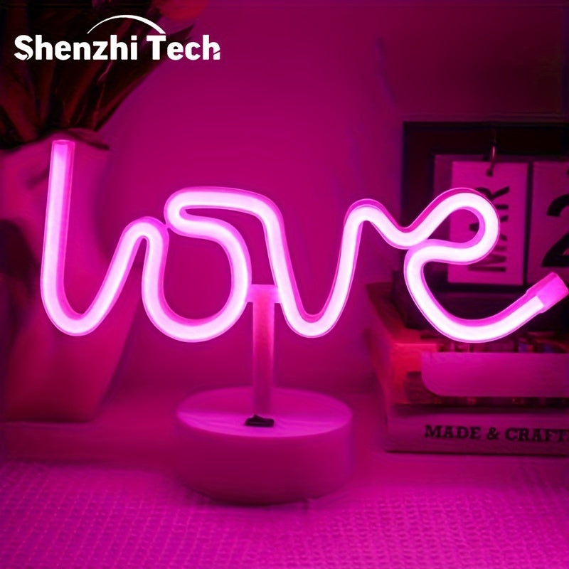NeonLiefde Lamp – Illuminated Neon Table Lamp for Parties