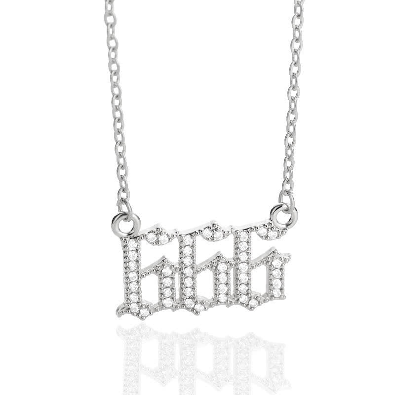 Seraphina Zirconia Angel Number Necklace - A Symbolism of Protection and Love