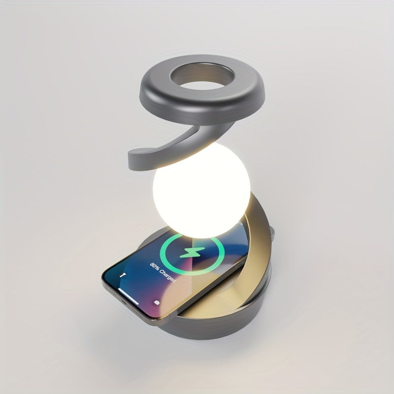 GestureGlow Lamp - RGB LED with Wireless Charging