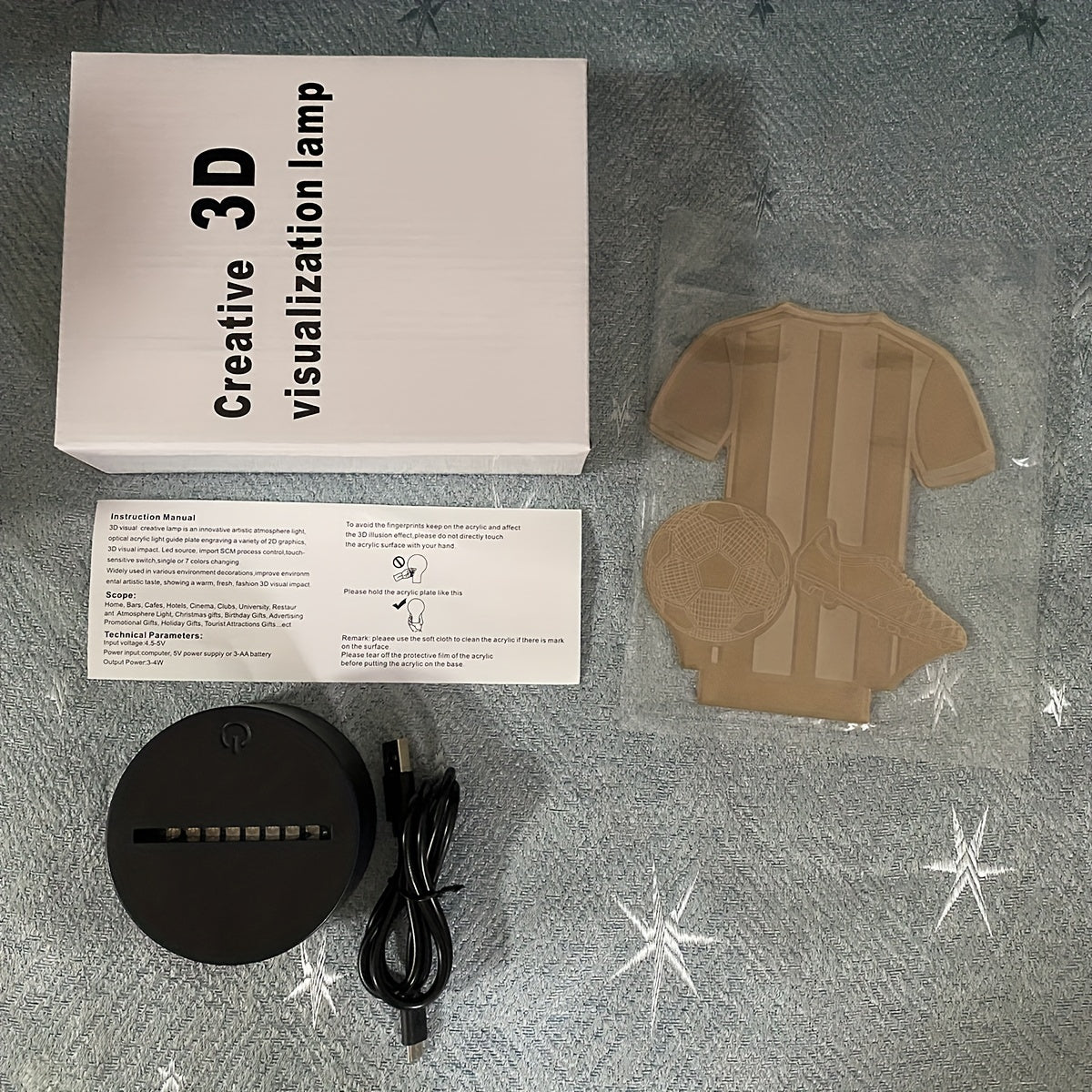 SportGlow Lamp - 3D LED Night Light for Football Enthusiasts