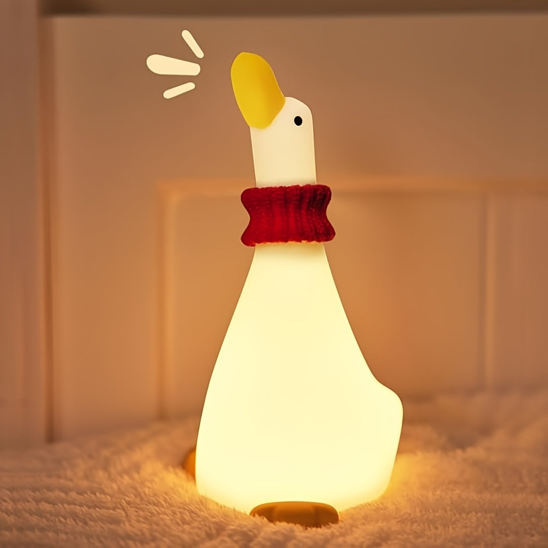 DreamDuck Lamp - silicone night light with rechargeable touch sensor