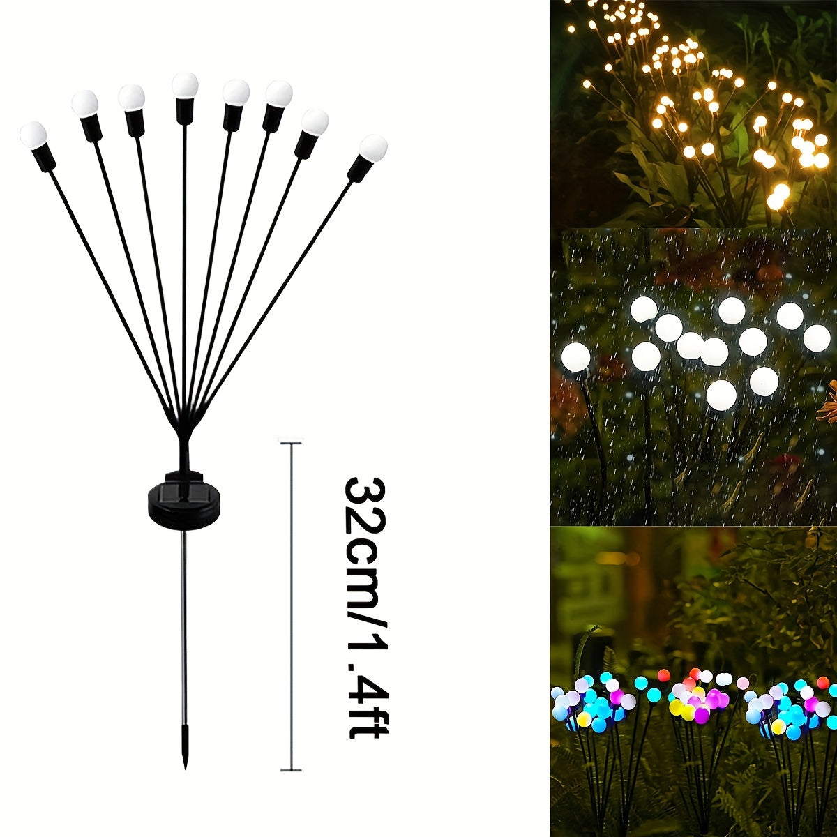 SolarFirefly lights - Stylish LED taming boom for outdoor use