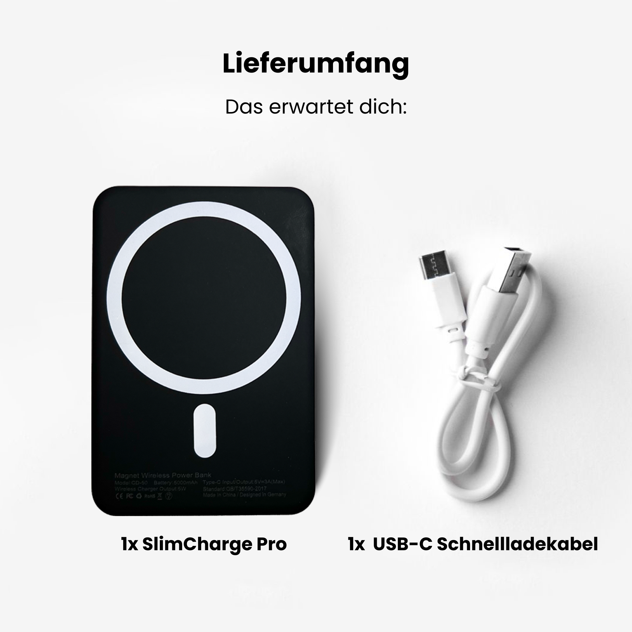 SlimCharge Powerbank - Portable Fast Charger with LED Indicator