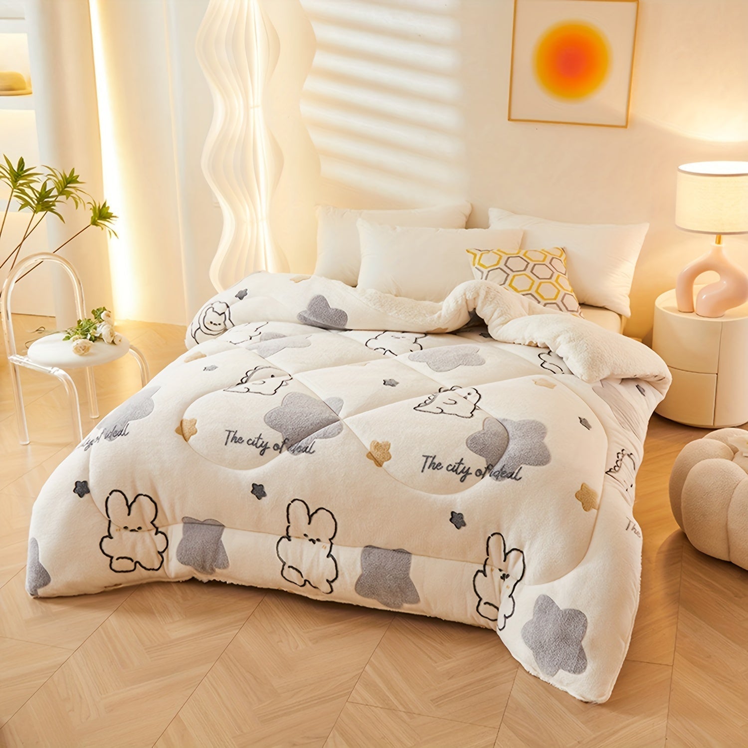 FloralDream – Soft Fleece Winter Blanket