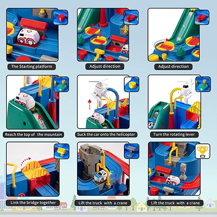 RescueTrack Adventure Set – Educational Preschool Toy