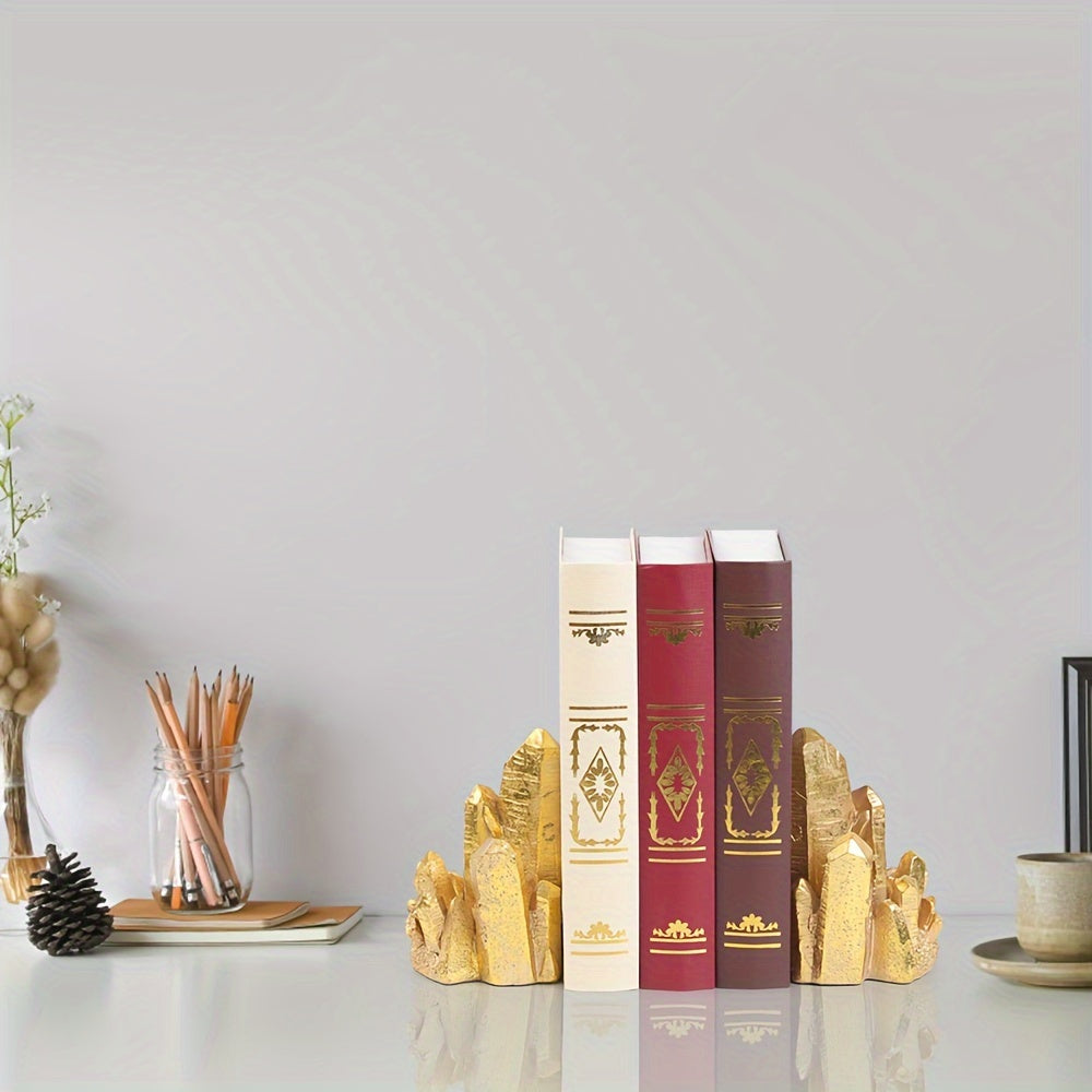 CrystalForm - Vintage Bookends with Crystal Design